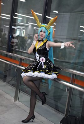 Hatsune Miku @元子Lyanz (Foto: @卡菲Cafelia) (Kugou Mushroom·Firefly Animation Music Carnival) (9P)