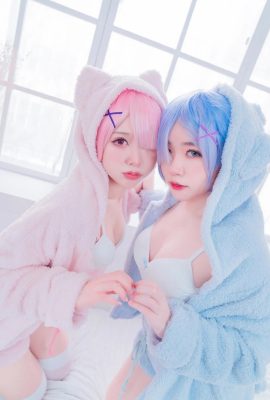 (Sealing line @RYOMKY, Hanai) Ram & Rem Pyjamas (Neustart in ein anderes Weltleben)