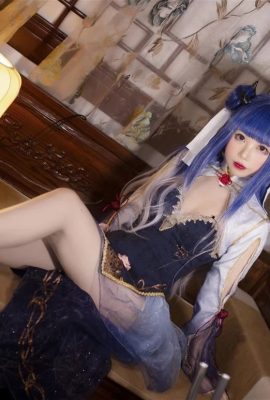 „Azur Lane“ Ibuki Cheongsam Beautiful Legs Cosplay (CN: Das Eis ist etwas salzig) (9P)