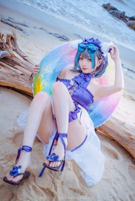 Azur Lane Cheshire Cat Badeanzug @无正Ryou · (Foto: @新蓝CinLean) (9P)