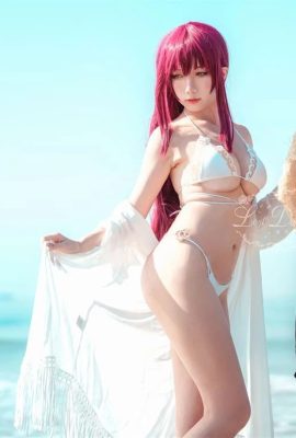 „Azur Lane“ Sucuff sexy Cosplay-Badeanzug mit großen Brüsten (CN: Lost Humanoid QUQ) (12P)