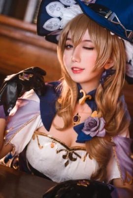 „Genshin“ Lisa Intellectual Witch Cosplay (CN: Lost Humanoid QUQ) (9P)