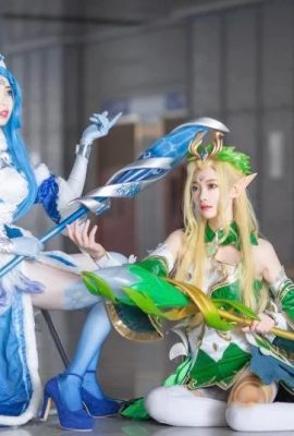 „Glory of the King“ Wang Zhaojun und Elf Princess Cosplay Comic-Ausstellungsfotos (CN: Si Yuetao & Qianxiu) (14P)