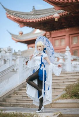 FGO Artoria Pendragon Fan Cheongsam@Fengjiangjiangv (10P)