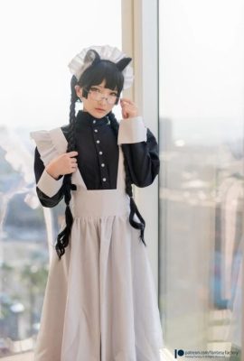 (Taiwan COSER: Xiaoding Ding) Komachi Taiwan Cosplayer Cat Maid Erotisches Bild (33P)