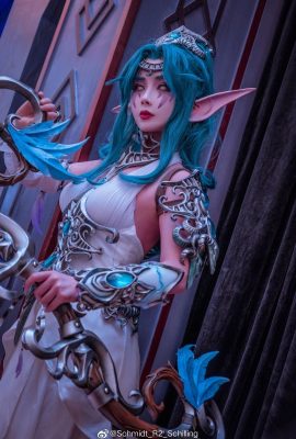 World of Warcraft Tyrande @肉丝热热子 (Foto: @Schmidt_R2_Schilling) (World of Warcraft National Tour Exhibition) (9P)