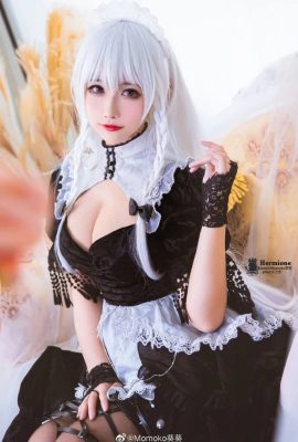 Azur Lane Hermine cos Ideal Perfect Maid Momoko Aoi (9P)