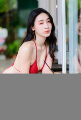 (Intesammlung) Taiwanesisches schönes Beinmädchen – Duan Jingle, schönes Model, Unterwäsche und Badeanzug, Outdoor-Fotoshooting (93P)