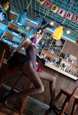 (Große Birne von 1,8 Metern) Black Jung Bunny Girl (11P)