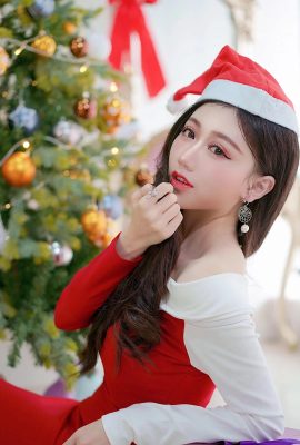 (Intesammlung) Schönes Beinmädchen aus Hongkong – Yi Jin Weihnachtsmädchen-Fotoshooting (51P)