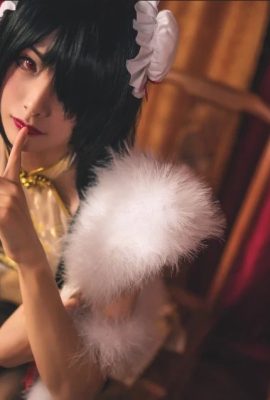 „Date A Live“ Tokisaki Kurumi Weißes Neujahrs-Cheongsam-COSPLAY (114P)